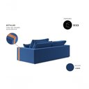 Ver imagem 2 de Sofá-Cama Ipanema 3 Lugares Retrátil e Reclinável 200cm Azul Marinho Cia Lar
