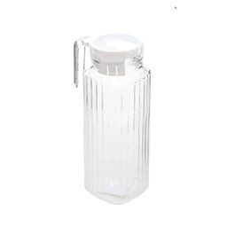 Jarra de vidro com tampa em relevo para suco ou água 1100ml - 3