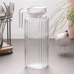 Jarra de vidro com tampa em relevo para suco ou água 1100ml - 4