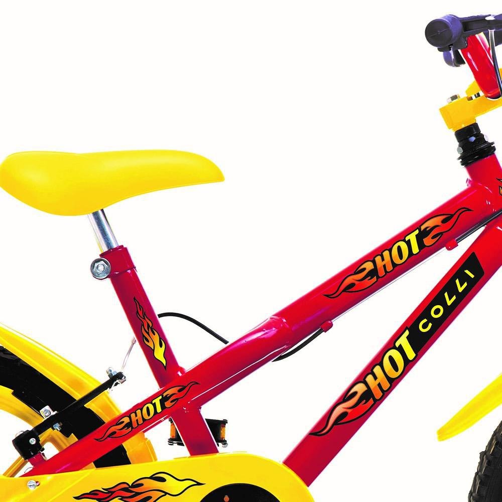 Bicicleta Infantil Aro 16 Vermelha Menino Hot Colli Bikes - 2