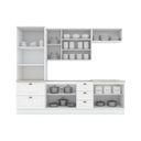Ver imagem 5 de Cozinha Compacta 5 Peças 100% MDF com Torre Quente 2 Fornos e Tampo para Cooktop Americana Branco H