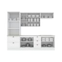 Ver imagem 5 de Cozinha Compacta 5 Peças 100% MDF com Torre Quente 2 Fornos e Tampo para Cooktop Americana Branco HP/Calcare