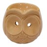 Difusor de Essências de Cerâmica Coruja Bege 8cm - 1