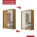 Ver imagem 6 de Guarda Roupa Casal Riva 2 Portas Deslizantes Flex Cinamon Touch com Espelho e Pés - Demóbile