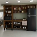 Ver imagem 2 de Cozinha Completa Alice 10 Portas 2 Gavetas Marrom/nude - Panorama Móveis