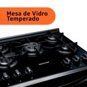 Ver imagem 6 de Fogão Brastemp 5 Bocas Mesa de Vidro e Turbo Chama Preto Bfs5vce - Bivolt