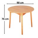 Ver mais imagens de Jogo de Jantar Colonial Brisa Mesa 90 Cm Mel + 04 Cadeiras Preta Rustico