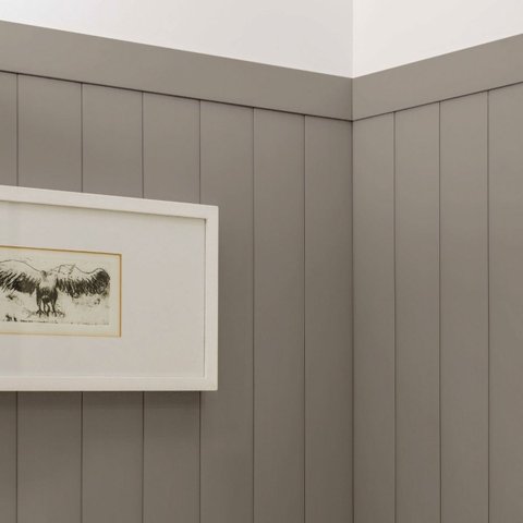 Revestimento de Parede Shiplap Ripado Vinilico 125x100cm:stone