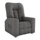 Ver imagem 5 de Poltrona do Papai Bean 82cm Reclinável Manual Suede Cinza - Sallar Home