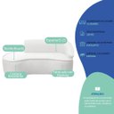 Ver imagem 6 de Kit Divã Recamier Orgânico Marrocos 200cm Lado Esquerdo e 2 Poltronas Amore Bouclé