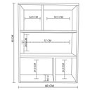 Ver imagem 4 de Estante de Parede Multiuso Decoração Livro Preto em Mdf