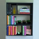 Ver imagem 2 de Estante de Parede Multiuso Decoração Livro Preto em Mdf