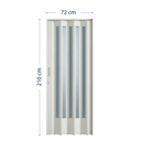 Ver imagem 2 de Porta Sanfonada de PVC 210x72cm Translucida Bcf Cinza