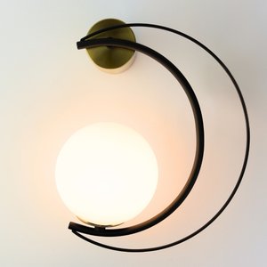 Arandela Lua Minguante 3k 4k 6k Cristal+metal Dourado Bivolt