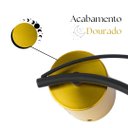 Ver imagem 3 de Arandela Lua Minguante 3k 4k 6k Cristal+metal Dourado Bivolt