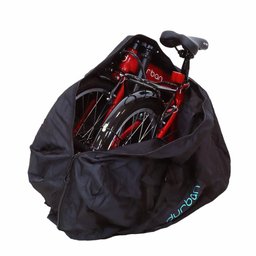 Bicicleta Dobrável Metro Vermelha + Bolsa de Transporte Para Bicicleta Dobrável Preta Durban - 4