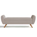 Ver imagem 2 de Recamier Bau Italia 1,40m Suede Bege - Inova Decor Inova Decorações