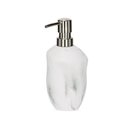 Ver imagem 1 de Porta Sabonete Liquido em Poliresina Branco 18cm 20792 Mart