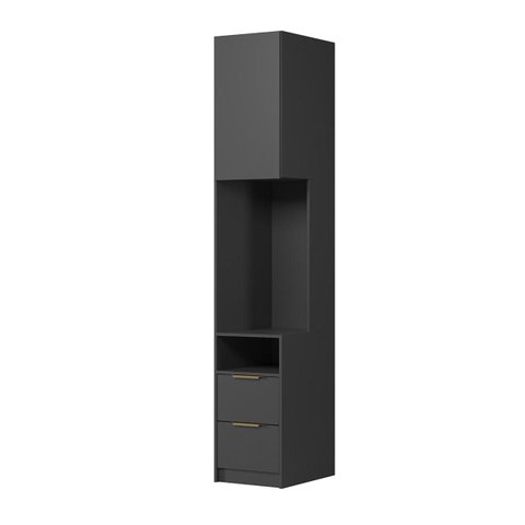 Modulo Mesa de Cabeceira Esquerdo 100% MDF Ravi New Grafitto 1315