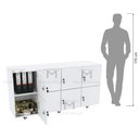 Ver imagem 7 de ARMÁRIO ESCANINHO GUARDA VOLUMES 8 PORTAS COM RODÍZIO M437.B MUNDI MOVEIS