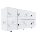 Ver imagem 4 de ARMÁRIO ESCANINHO GUARDA VOLUMES 8 PORTAS COM RODÍZIO M437.B MUNDI MOVEIS