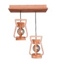 Ver imagem 1 de Luminária Lustre Pendente 2 Lampião 110/220 V