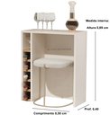 Ver imagem 4 de Adega Planejada Carvalho 4008 cor Off white / nature - Comprar moveis em casa