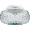 Plafon Colonial Aluminio Branco Drops Bico de Jaca Transp - 1