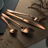 Jogo Talheres Mesa Faqueiro 24 Pçs Rose Gold Berlinger Haus - 6