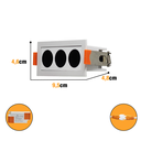Ver imagem 2 de Spot Embutir Retangular Focco 9,5cm 6w 3000k