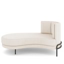 Ver imagem 2 de Sofá Chaise Longue Sala de Estar Living Lucca Esquerdo D02 Linho Cru D-461 - Lyam Decor