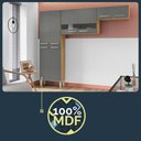 Ver imagem 7 de Cozinha (sem Balcão) 6 Portas 2 Portas de Vidro Nala Plus Freijo/gris - Ssx Multicoisas