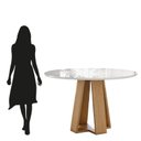 Ver imagem 5 de Sala de Jantar Estilo Red Vidro com 4 Cadeiras Nice Bege/Mel/Caramelo/Off White