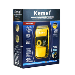 Barbeador Eletrico Sem Fio Com Visor Kemei 2028 - 2