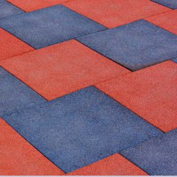 Piso de Borracha 16mm Colorido (1m²) 50x50 - 3