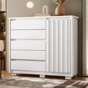 Ver imagem 2 de Cômoda Frisada com Sapateira Missal Branco