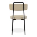 Ver mais imagens de Kit 02 Cadeiras Sala de Jantar Kobe Estofada com Encosto Linho Bege - Desk Design