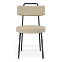 Ver imagem 6 de Kit 02 Cadeiras Sala de Jantar Kobe Estofada com Encosto Linho Bege - Desk Design