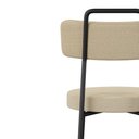 Ver imagem 5 de Kit 02 Cadeiras Sala de Jantar Kobe Estofada com Encosto Linho Bege - Desk Design