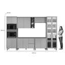 Ver imagem 4 de Kit Cozinha Modulada 6 Peças Allure (2aéreos+2balcões+1cristaleira+1torrequente) Cp03 Jequitiba/
