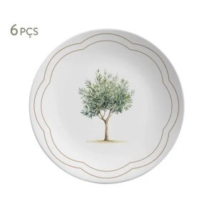 Prato de Sobremesa Oliveira By Aurora 21 Cm