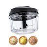 Triturador e Moedor Manual Alho Cebola Temperos Fruta 500ml - 1