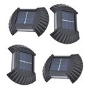 Ver imagem 1 de Luminaria Solar Arandela De Parede Kit 4 Und Economica Balizador Spot Iluminaçao Ambiental Garagem