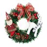 Guirlanda Natalina Enfeite De Porta Decoração Papai Noel E Rena 47cm - 1