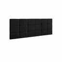 Ver imagem 3 de Cabeceira para Cama Casal Bia1,40 Estofada Suede Preto - Rede Móveis