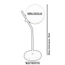 Ver imagem 5 de Kit 2 Abajur Luminária De Mesa Jabuticaba Harmony Prata