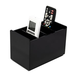 Suporte Porta Controles Acrílico 4 Nichos Centauri Acrílicos PC-4 Preto