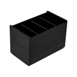 Suporte Porta Controles Acrílico 4 Nichos Centauri Acrílicos PC-4 Preto - 2
