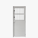 Ver imagem 1 de Porta Postigo Aluminio Branco 2.10 X 0.80 Lado Direito - Hale