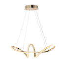 Ver imagem 3 de Luminária Pendente Lustre Led 3 em 1 Infinito Dourado Moderno Luxuoso Inl118
